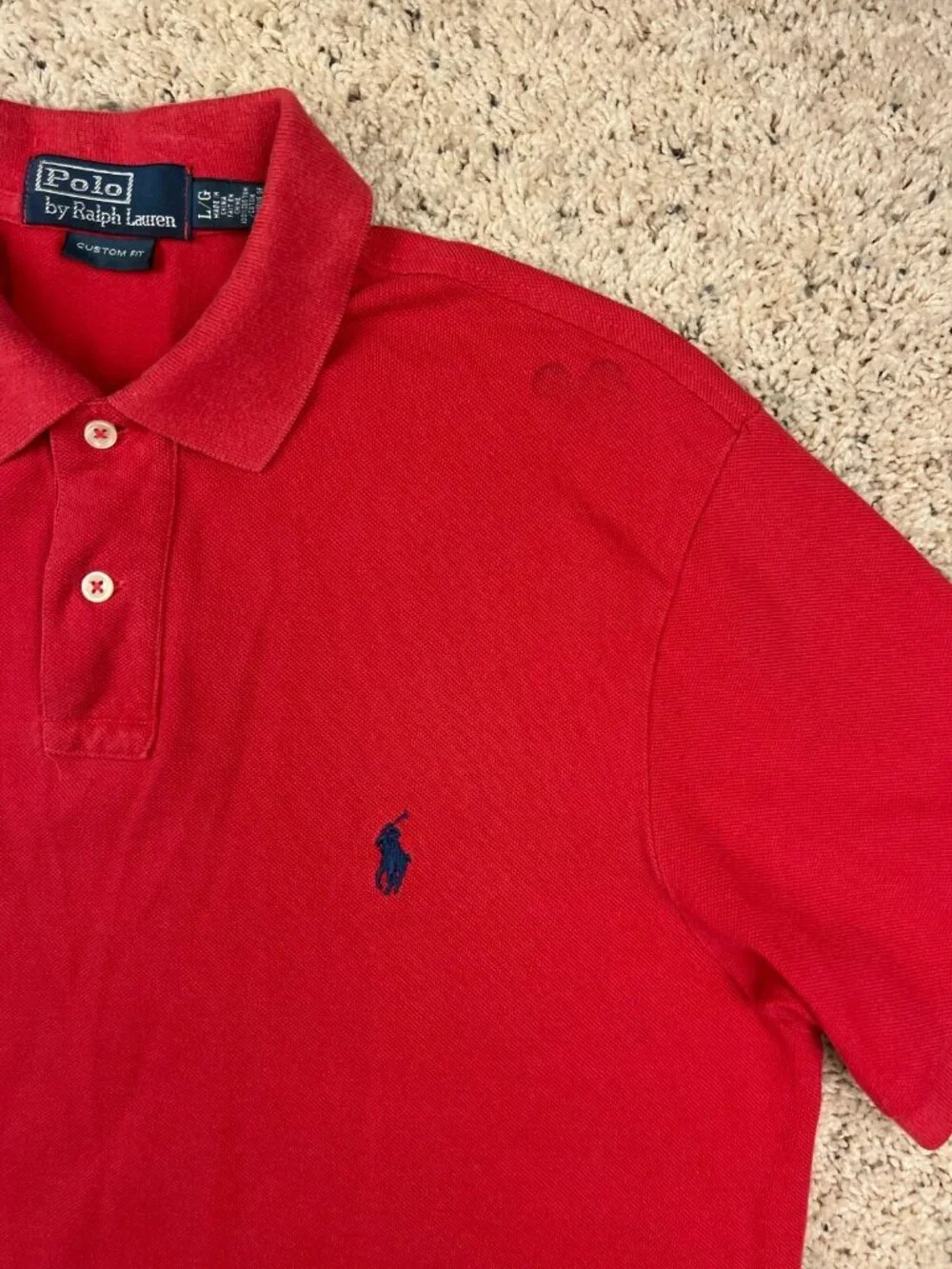 Ralph Lauren shoulder stained